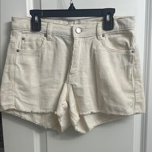 Urban Outfitters BDG Women's Cream‎ Corduroy Shorts